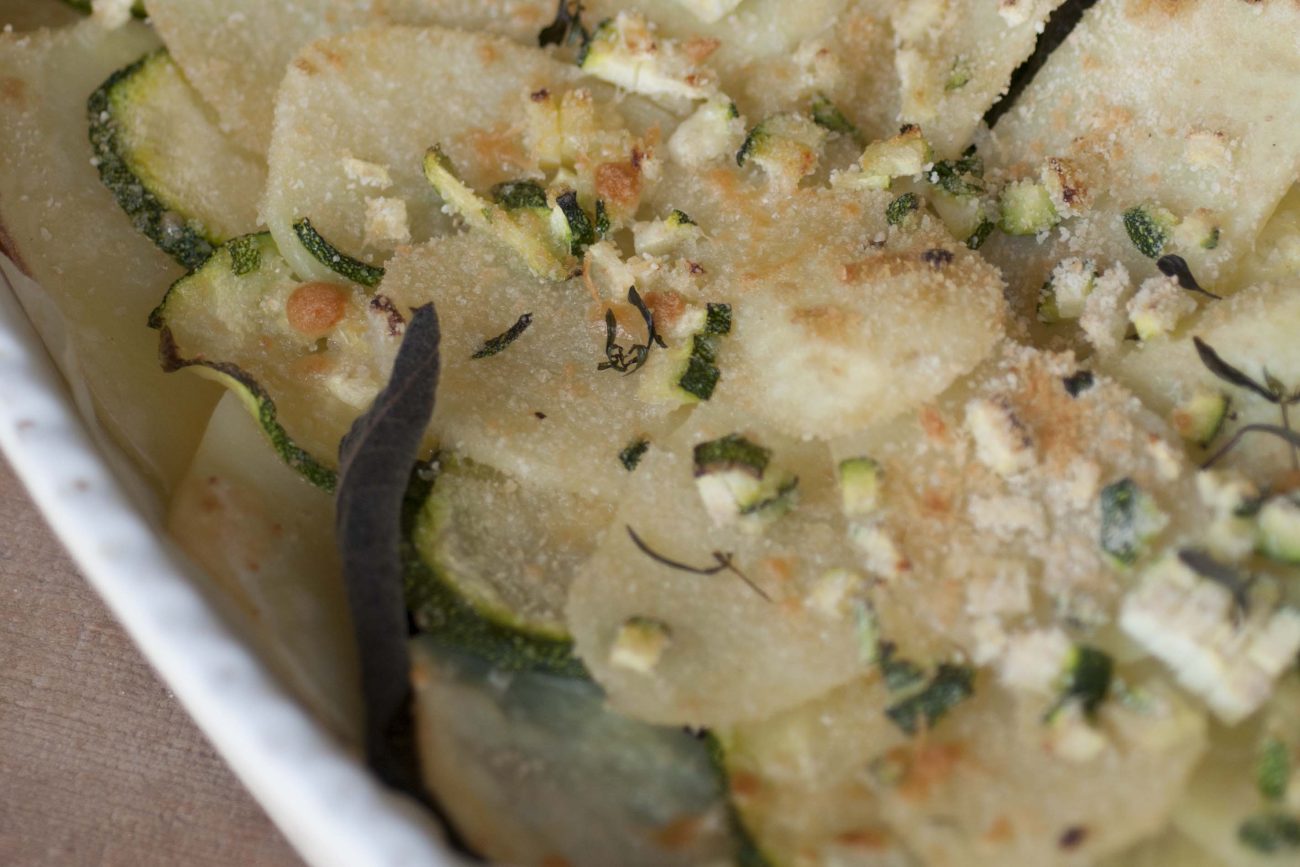 Vegan: Teglia appetitosa patate e zucchine